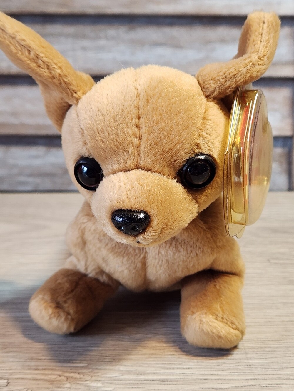 Tiny Chihuahua Plush Toy 6" Handmade Tan Soft Stuffed Animal Collectible Gift